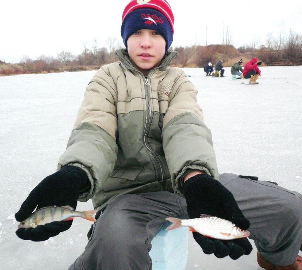 риболов лед