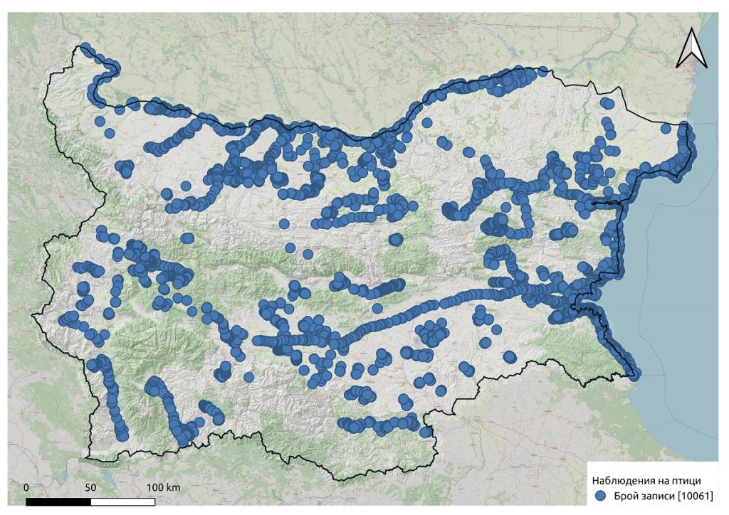 преброяване водолюбиви птици